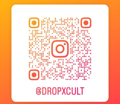 Scan to follow @dropxcult on Instagram